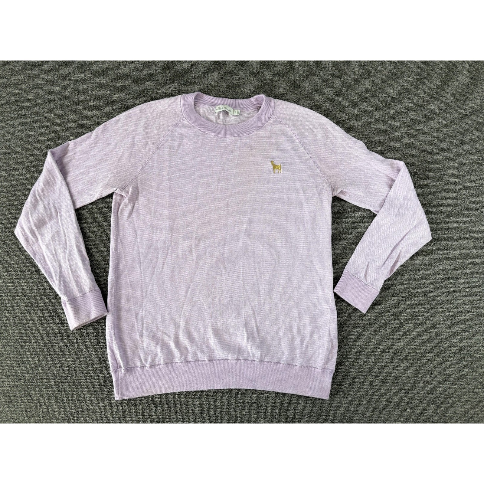 Peter Millar Sweater Womens Small Golden Goat The Players Cotton Silk Cashmere